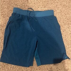 lululemon athletica Men's Athletic T.H.E. Shorts 9”- Blue large